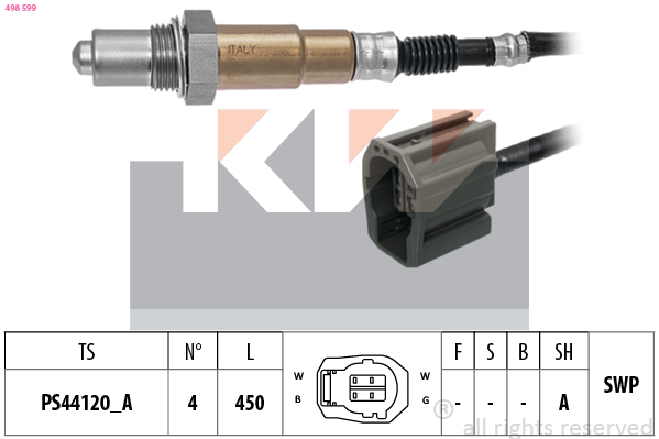 Lambda-sonde KW 498 599