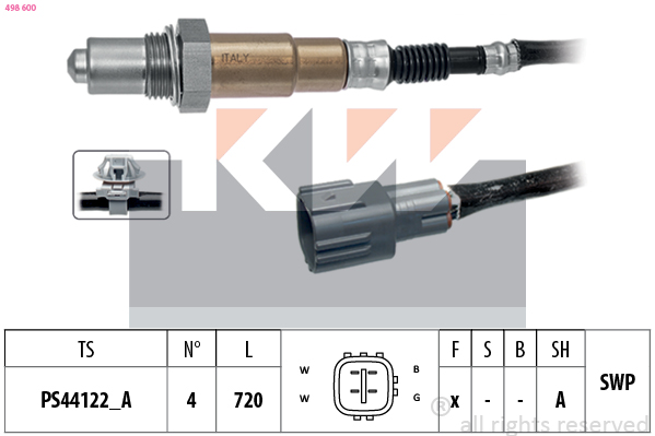 Lambda-sonde KW 498 600