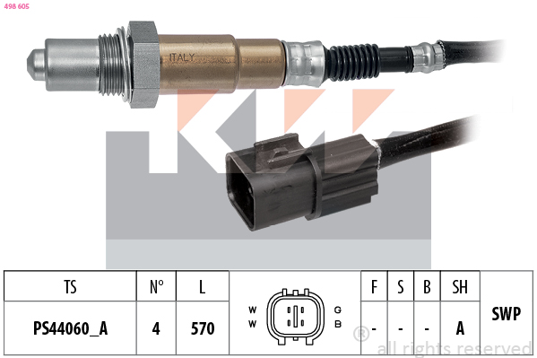 Lambda-sonde KW 498 605