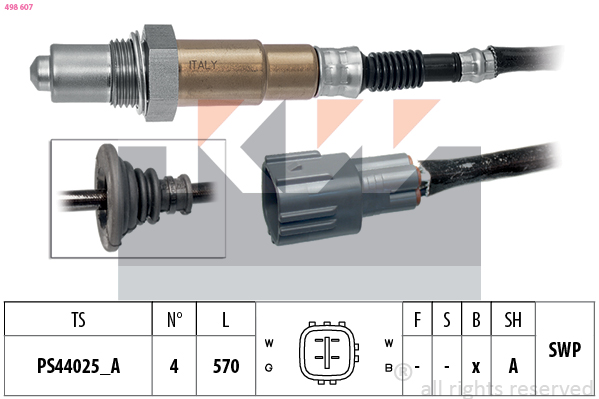 Lambda-sonde KW 498 607