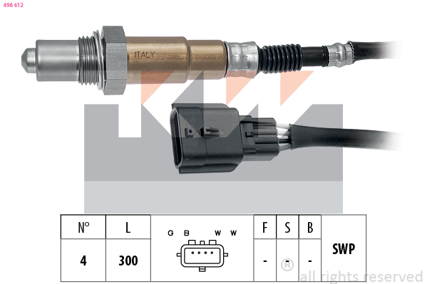 Lambda-sonde KW 498 612