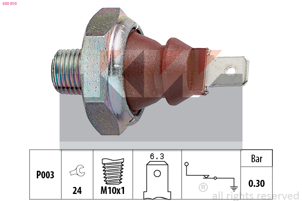 Oliedrukschakelaar KW 500 010