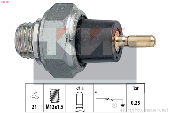 Oliedrukschakelaar KW 500 033