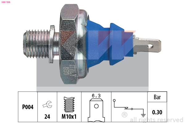 Oliedrukschakelaar KW 500 108
