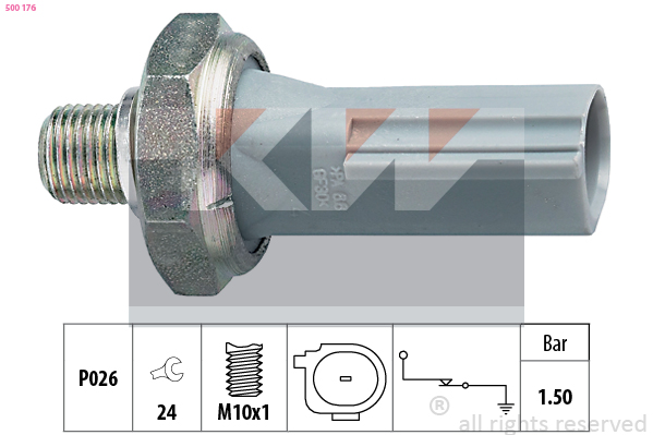 Oliedrukschakelaar KW 500 176