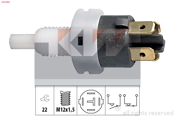 Remlichtschakelaar KW 510 086