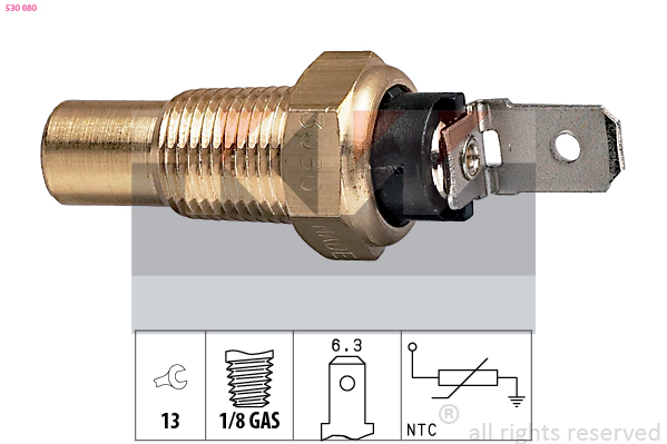 Temperatuursensor KW 530 080