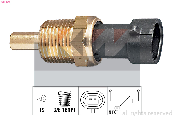 Temperatuursensor KW 530 129