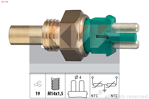 Temperatuursensor KW 530 140