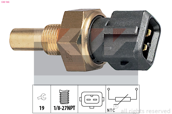 Temperatuursensor KW 530 165