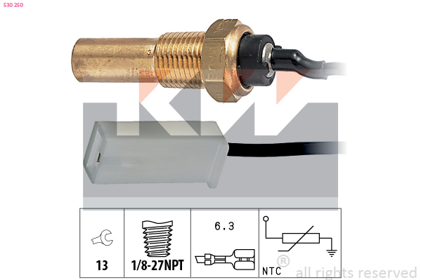 Olietemperatuursensor KW 530 250