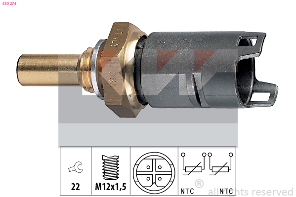 Temperatuursensor KW 530 274