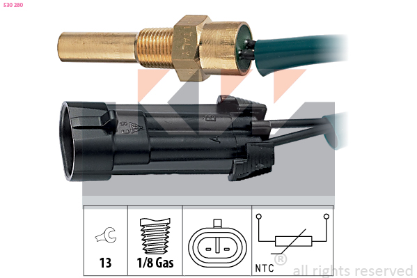 Temperatuursensor KW 530 280