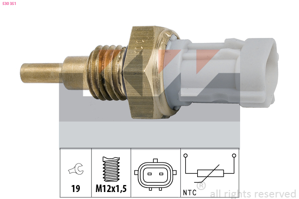 Temperatuursensor KW 530 351