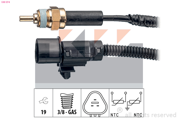 Temperatuursensor KW 530 374