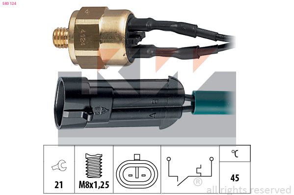 Temperatuurschakelaar KW 540 124