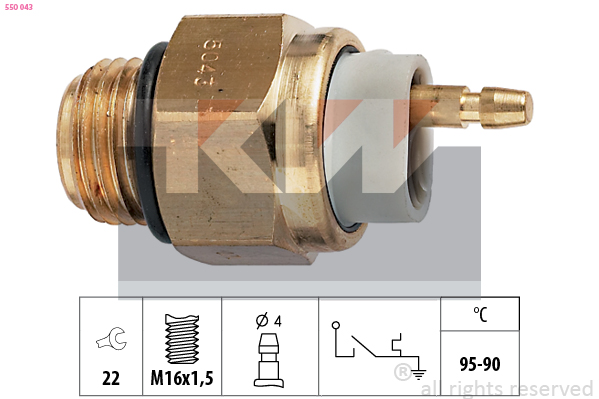 Temperatuurschakelaar KW 550 043