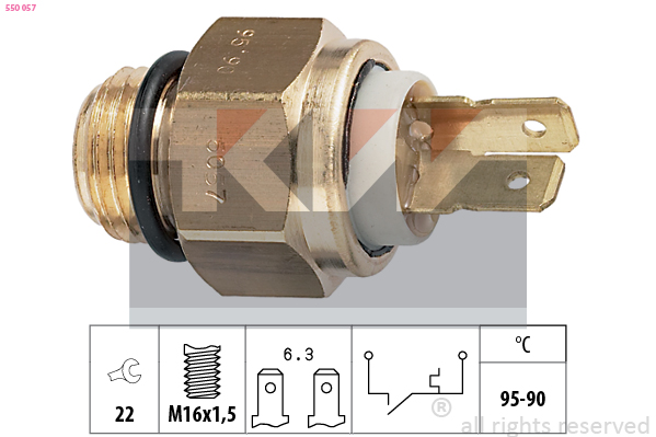 Temperatuurschakelaar KW 550 057