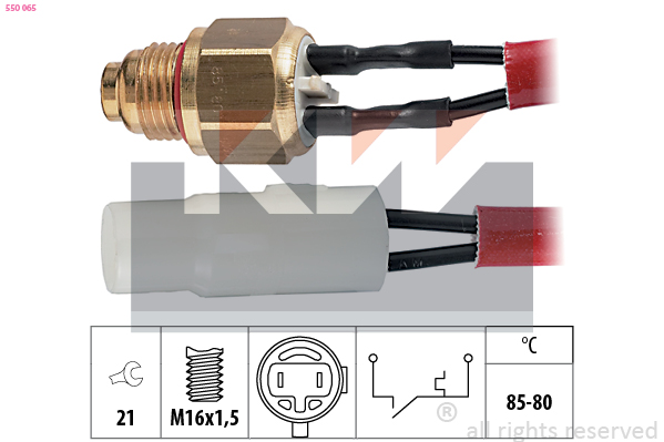 Temperatuurschakelaar KW 550 065