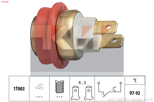 Temperatuurschakelaar KW 550 093