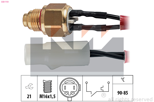 Temperatuurschakelaar KW 550 110