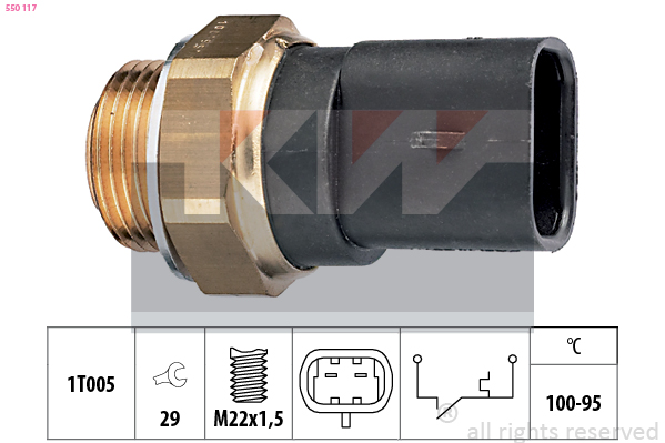 Temperatuurschakelaar KW 550 117