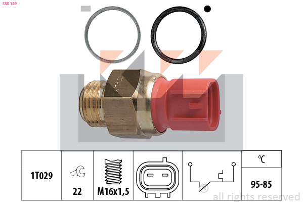 Temperatuurschakelaar KW 550 149