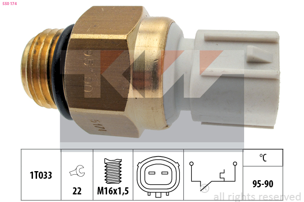 Temperatuurschakelaar KW 550 174