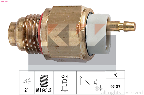 Temperatuurschakelaar KW 550 180