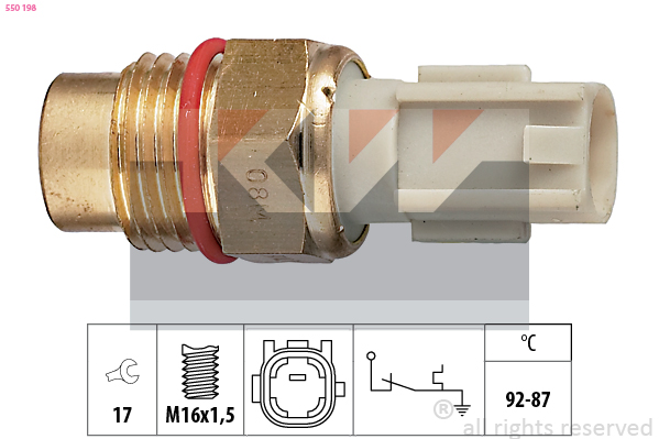 Temperatuurschakelaar KW 550 198