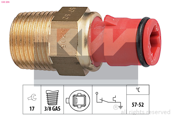 Temperatuurschakelaar KW 550 206