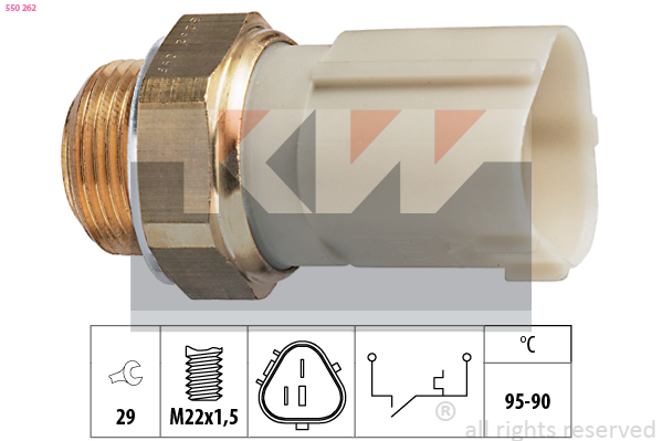 Temperatuurschakelaar KW 550 262