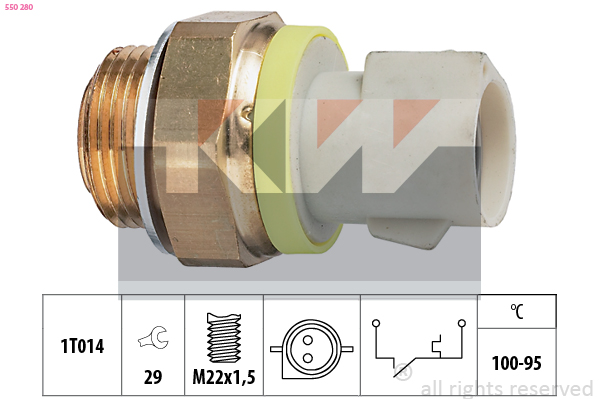 Temperatuurschakelaar KW 550 280