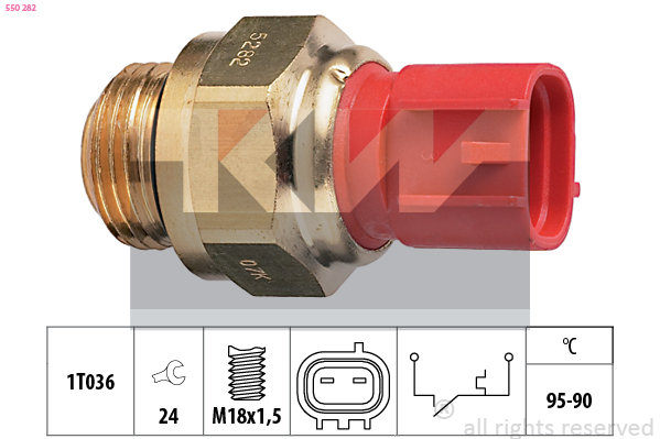 Temperatuurschakelaar KW 550 282