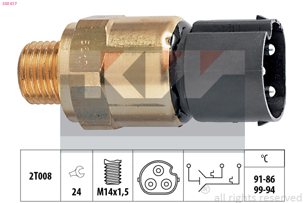 Temperatuurschakelaar KW 550 617