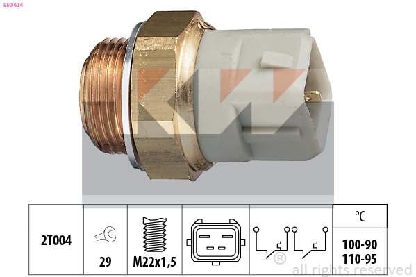 Temperatuurschakelaar KW 550 624