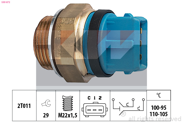 Temperatuurschakelaar KW 550 672