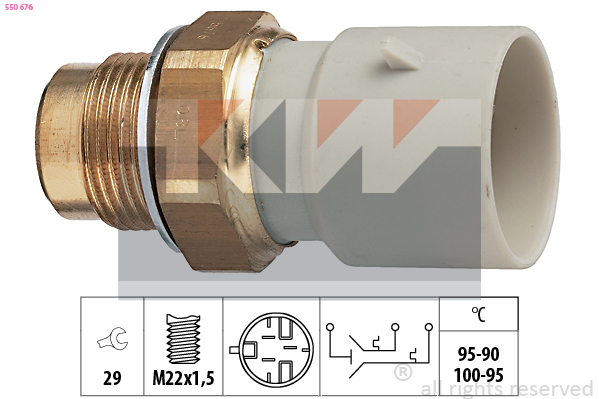 Temperatuurschakelaar KW 550 676