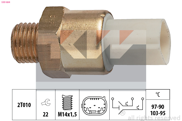 Temperatuurschakelaar KW 550 684