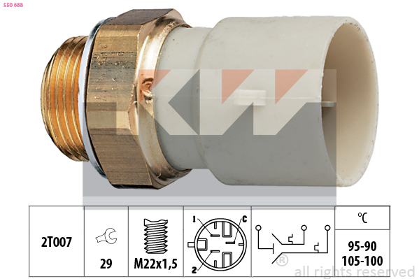 Temperatuurschakelaar KW 550 688