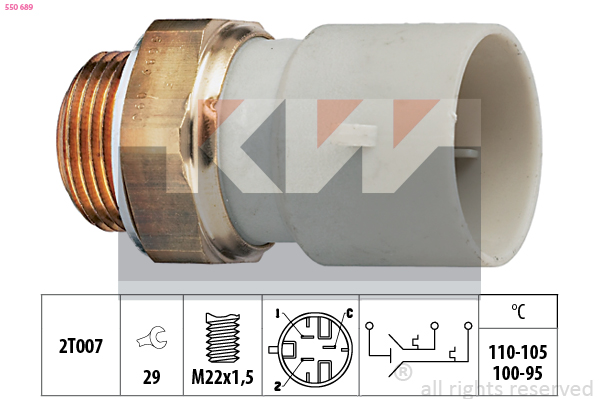 Temperatuurschakelaar KW 550 689