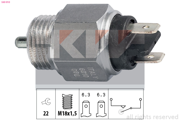 Achteruitrijlichtschakelaar KW 560 010