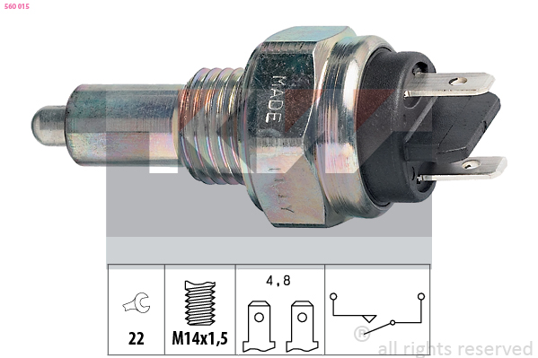 Achteruitrijlichtschakelaar KW 560 015