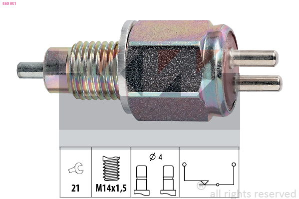 Achteruitrijlichtschakelaar KW 560 051