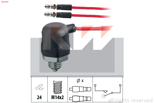 Achteruitrijlichtschakelaar KW 560 062