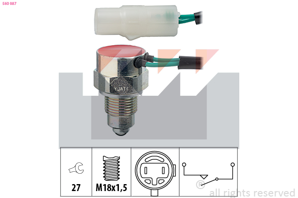 Achteruitrijlichtschakelaar KW 560 087