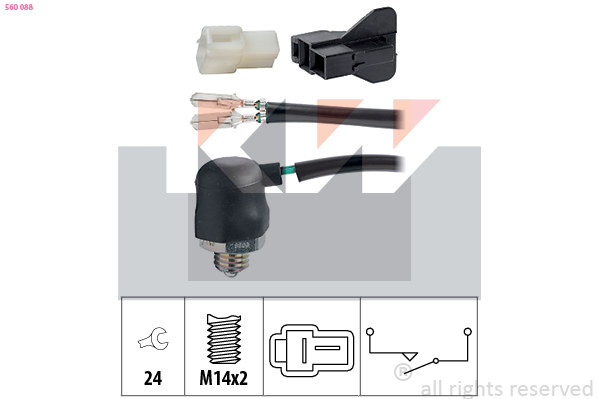 Achteruitrijlichtschakelaar KW 560 088