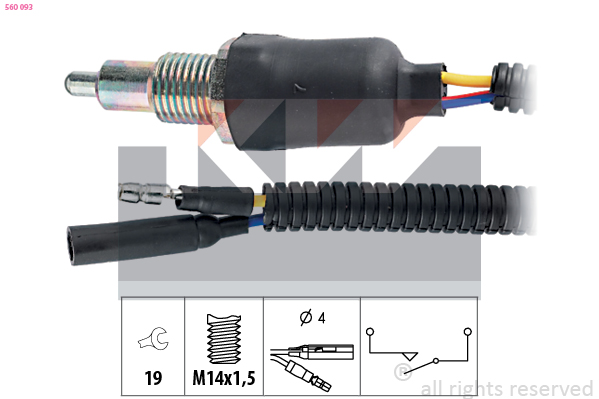 Achteruitrijlichtschakelaar KW 560 093