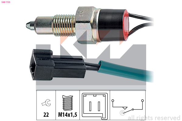 Achteruitrijlichtschakelaar KW 560 110