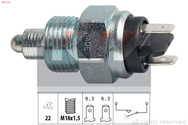 Achteruitrijlichtschakelaar KW 560 133